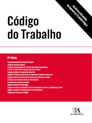 cover image of Código do Trabalho--Texto da Lei--8ª Edição